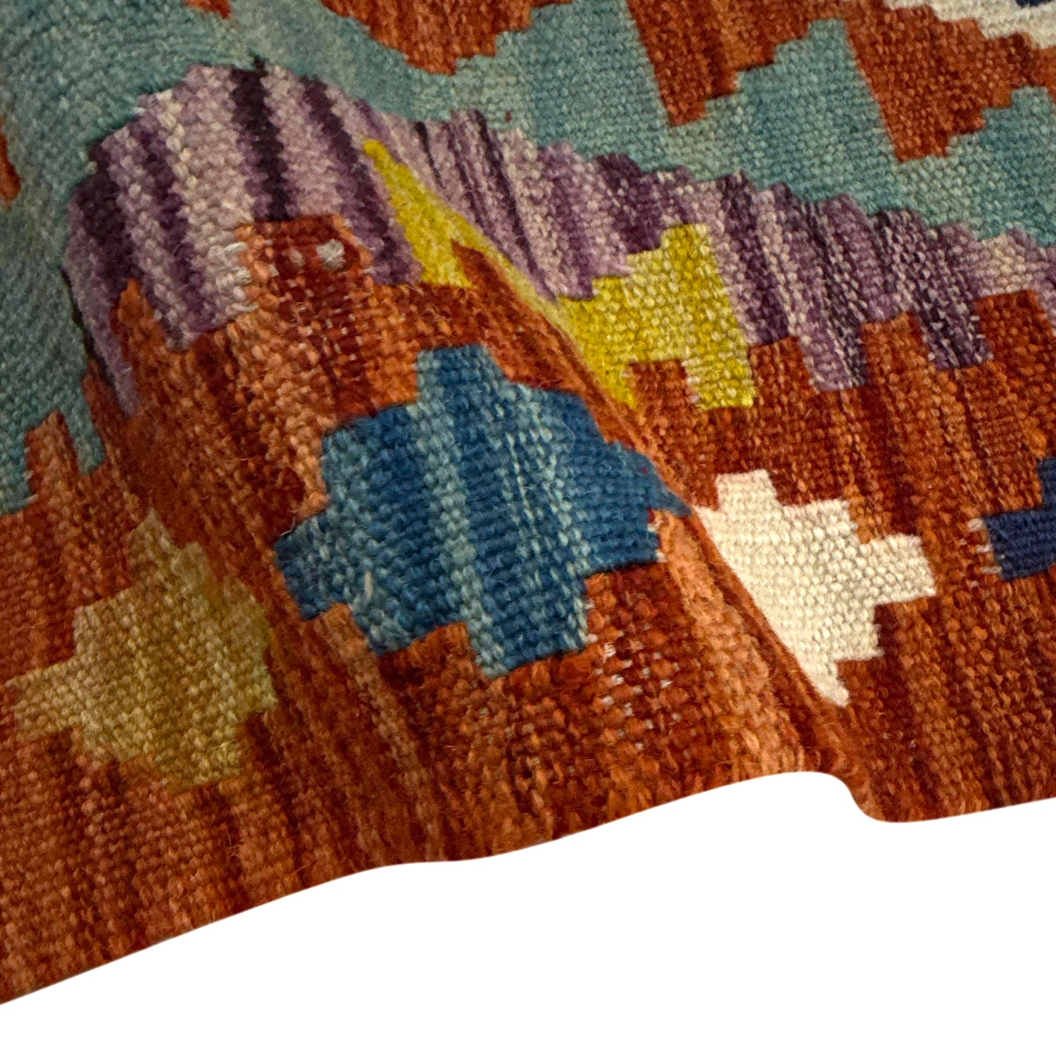 Handmade Multi Kilim Geometric 2x4 ft