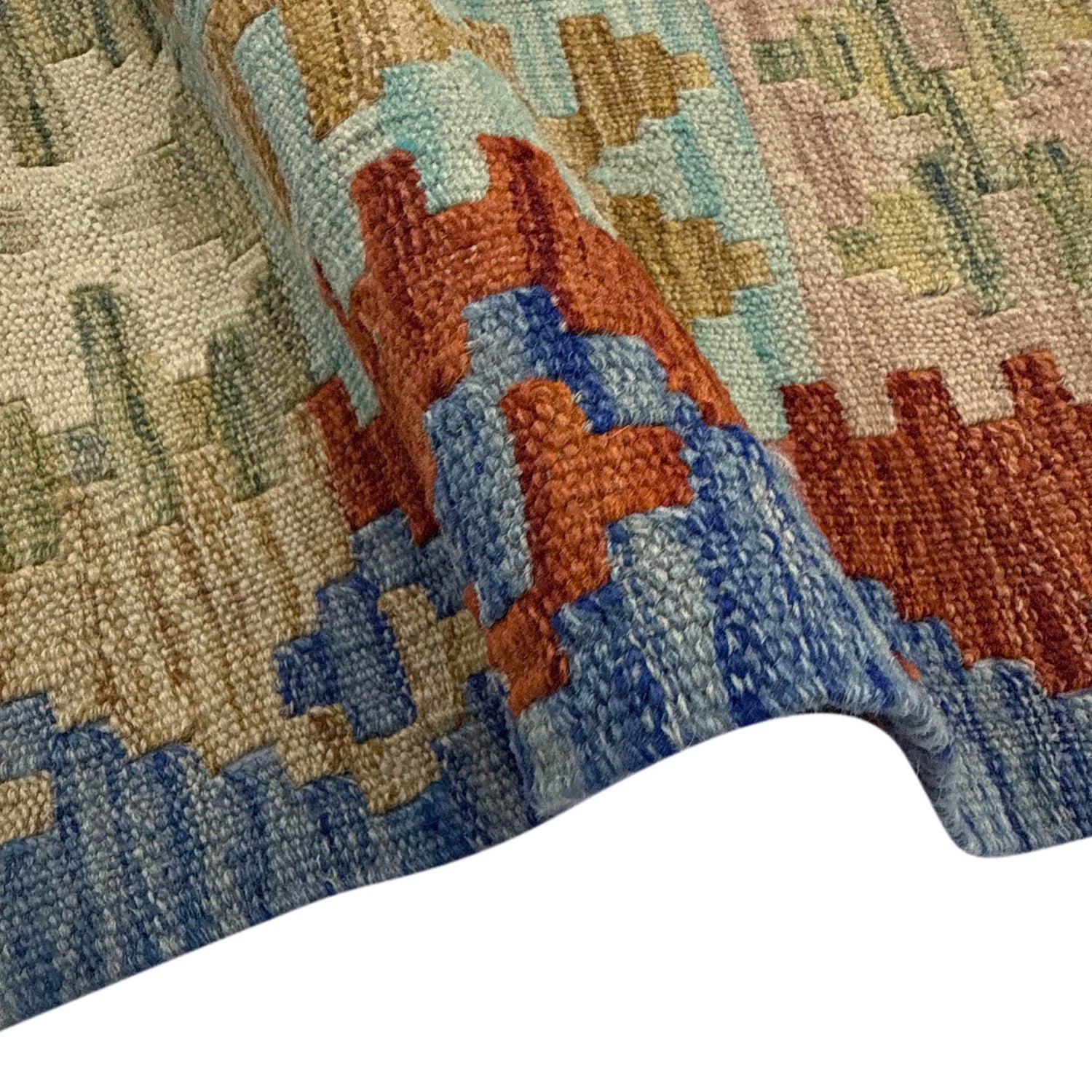 Handmade Multi Kilim Geometric 5x8 ft