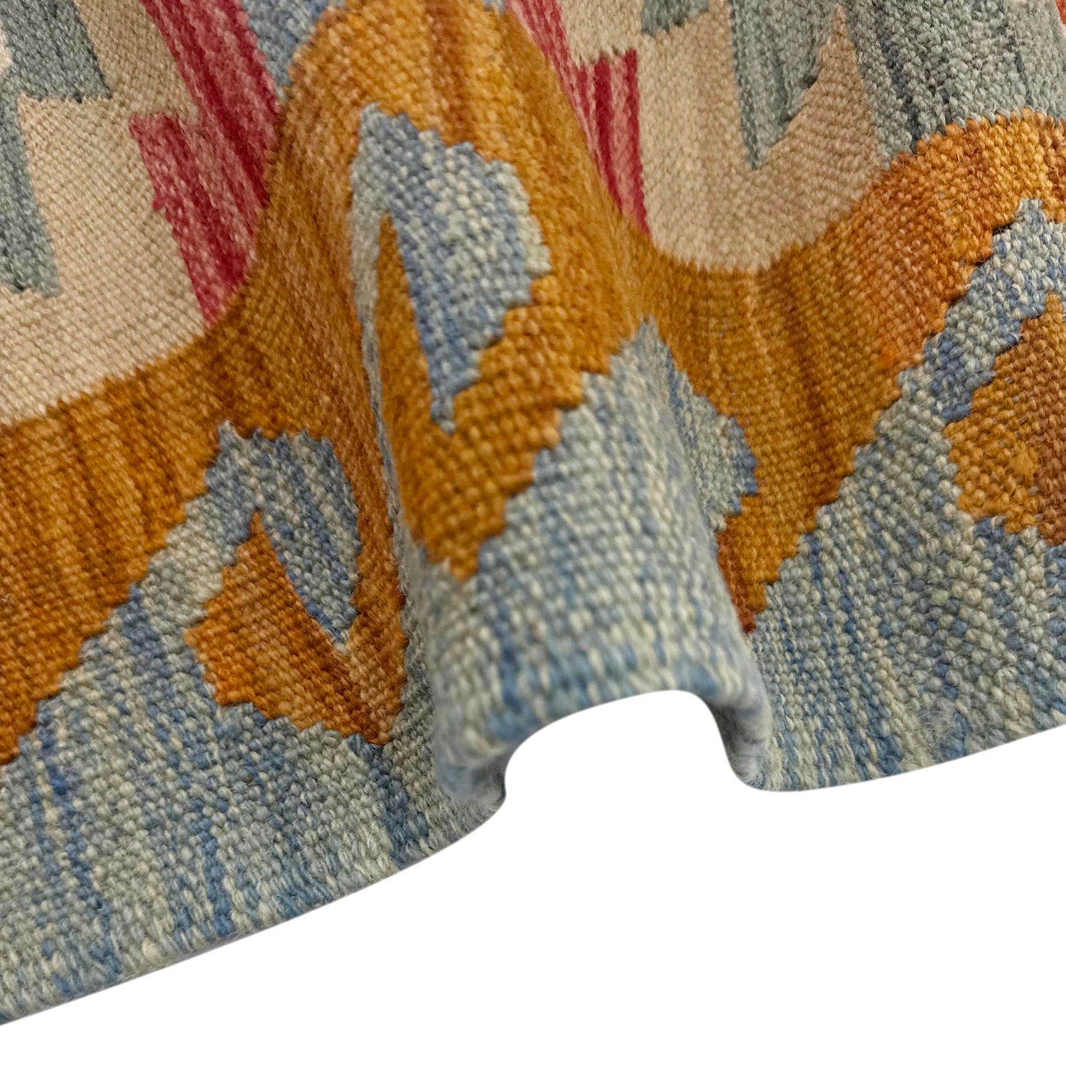 Handmade Multi Kilim Geometric 4x7 ft