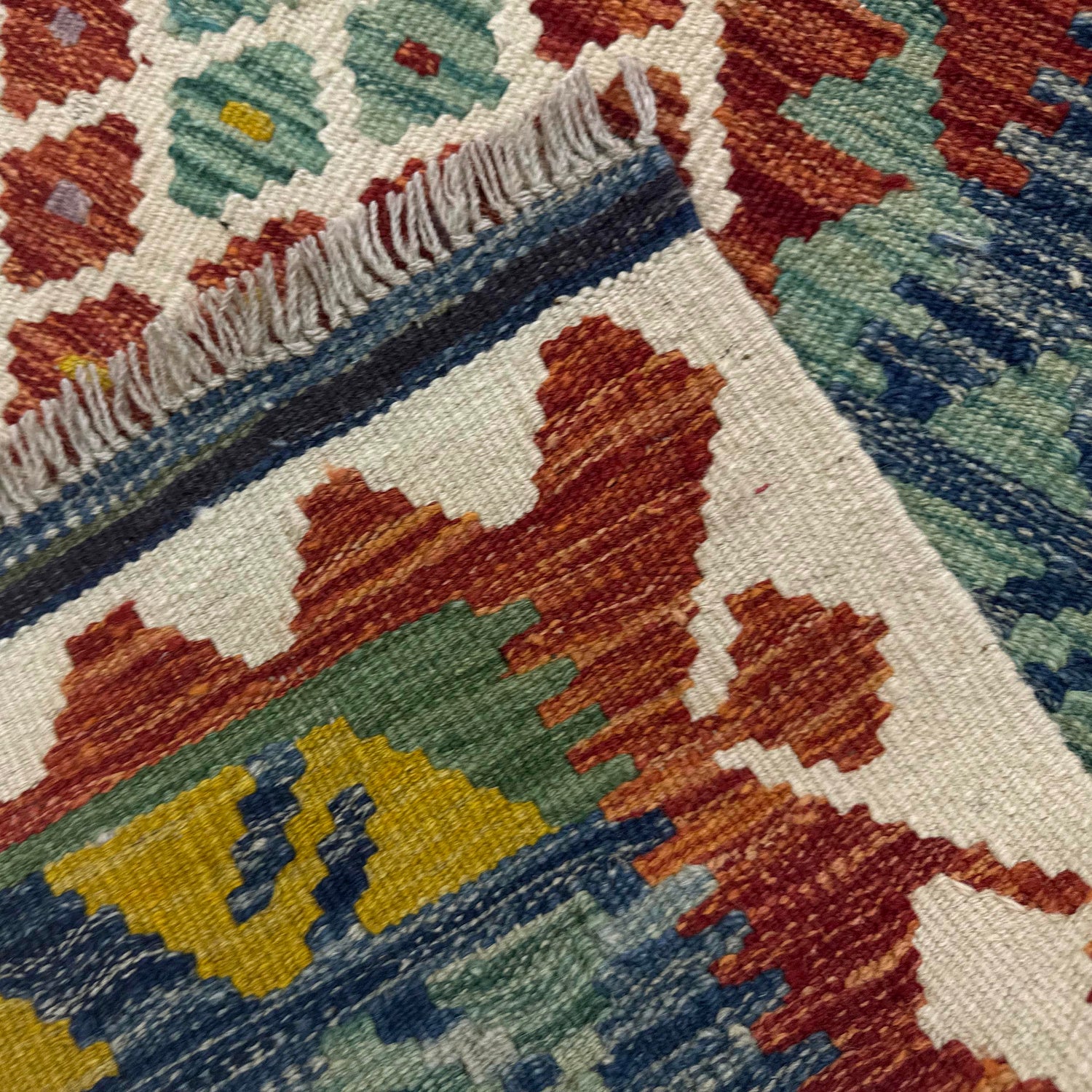 Handmade Multi Kilim Geometric 4x6 ft