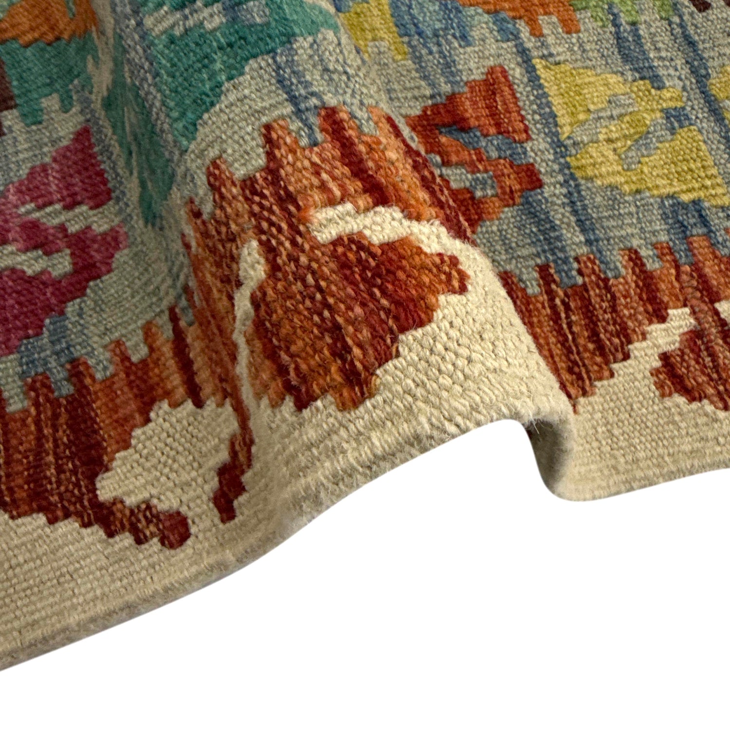 Handmade Multi Kilim Geometric 4x6 ft
