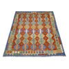 Handmade Multi Kilim Geometric 5x8 ft