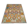 Handmade Multi Kilim Geometric 5x8 ft