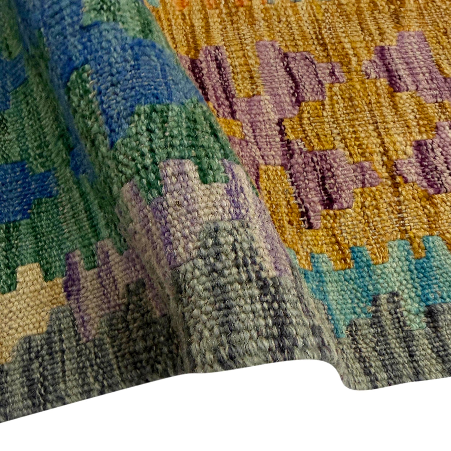 Handmade Multi Kilim Geometric 5x8 ft