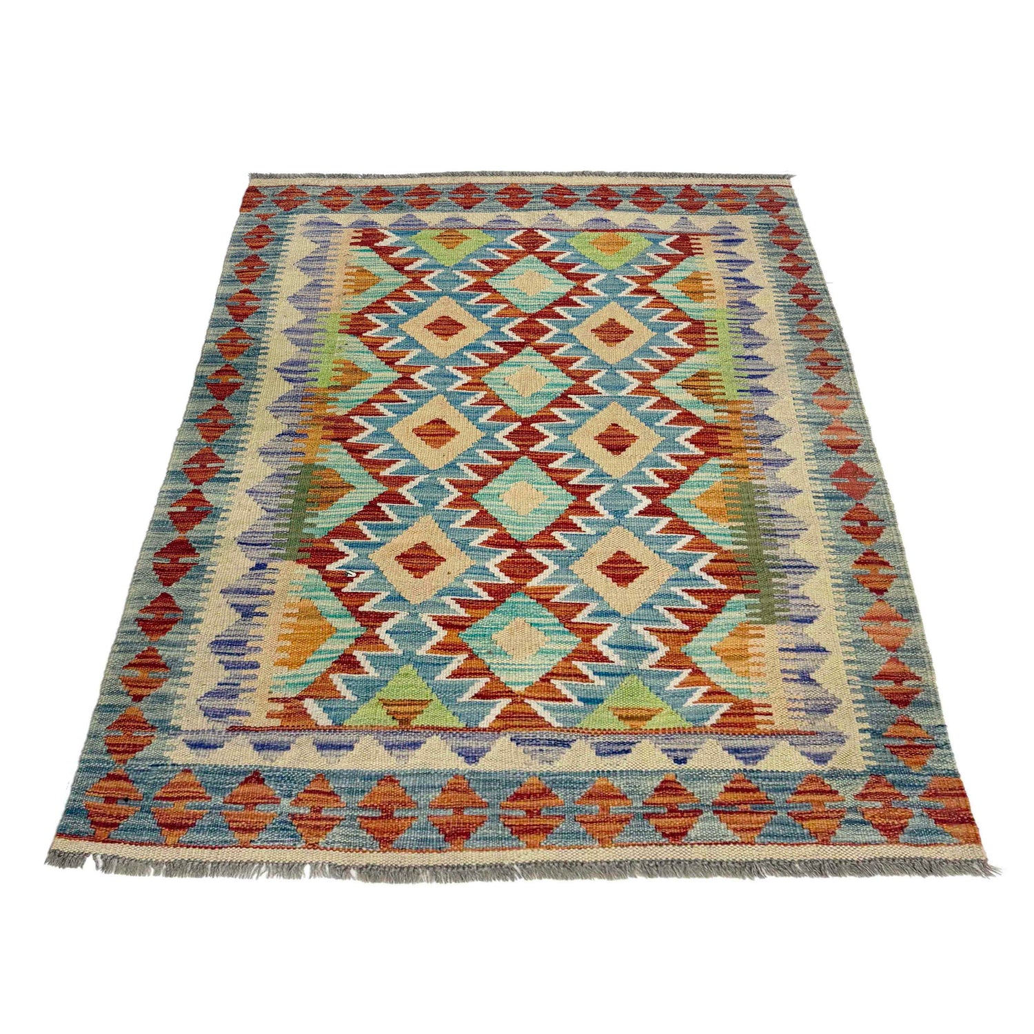 Handmade Multi Kilim Geometric 3x5 ft
