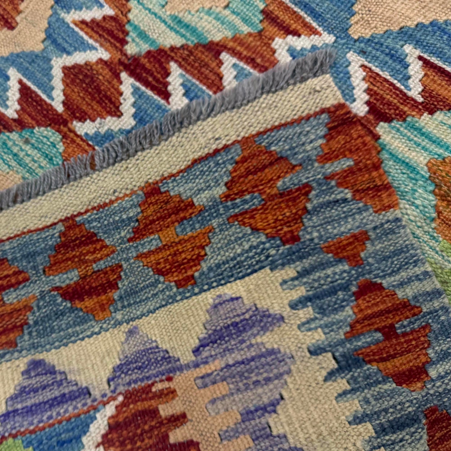 Handmade Multi Kilim Geometric 3x5 ft