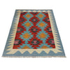 Handmade Multi Kilim Geometric 2x4 ft