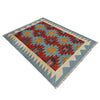 Handmade Multi Kilim Geometric 2x4 ft
