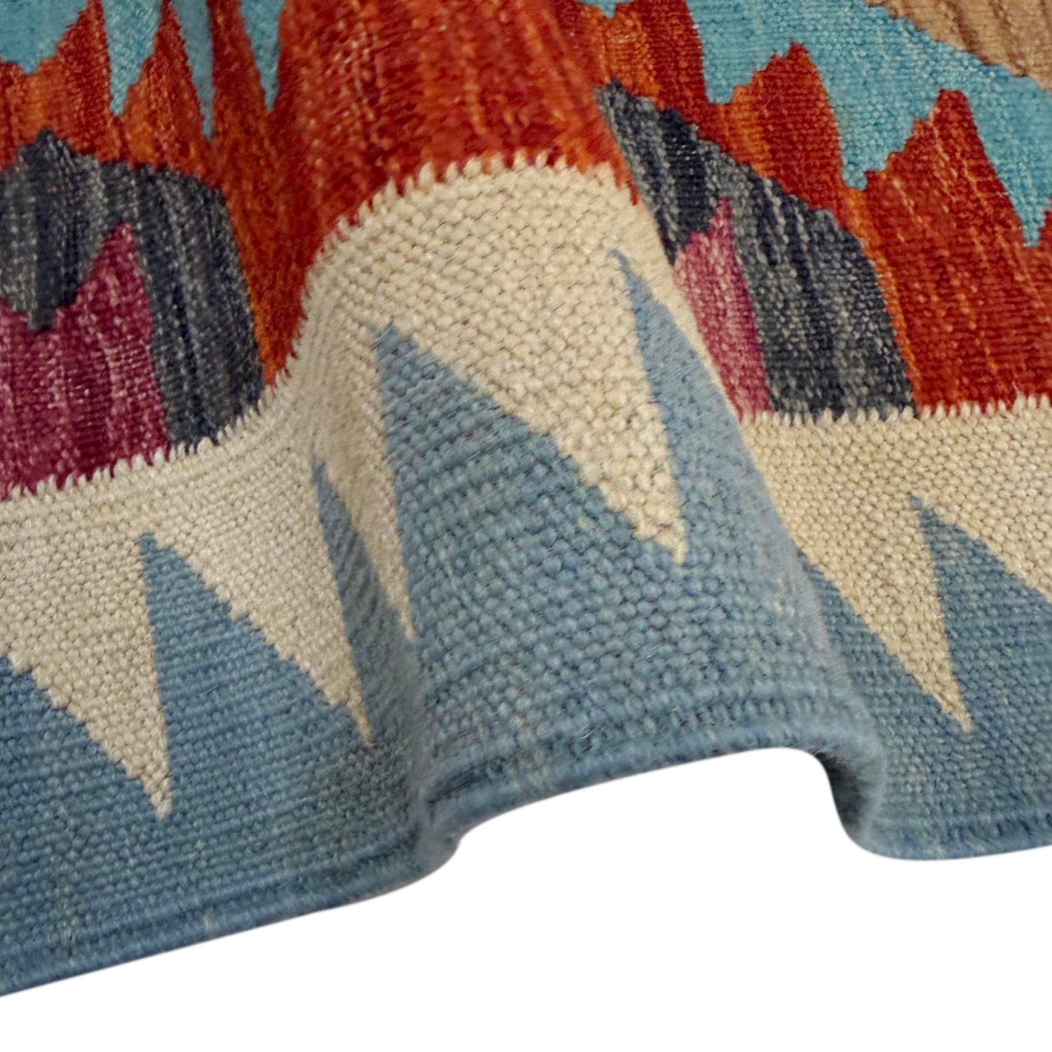 Handmade Multi Kilim Geometric 2x4 ft