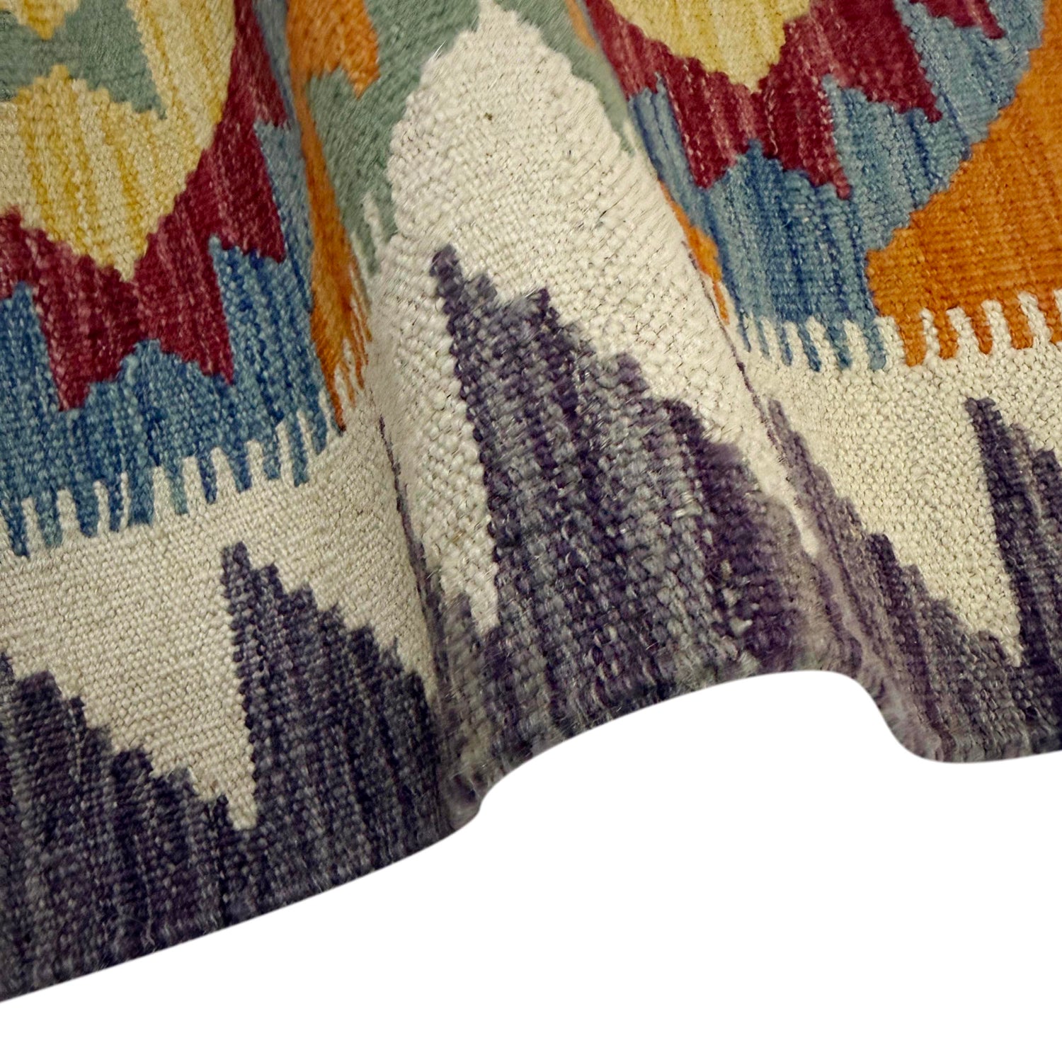 Handmade Multi Kilim Geometric 2x4 ft