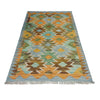 Handmade Multi Kilim Geometric 2x4 ft