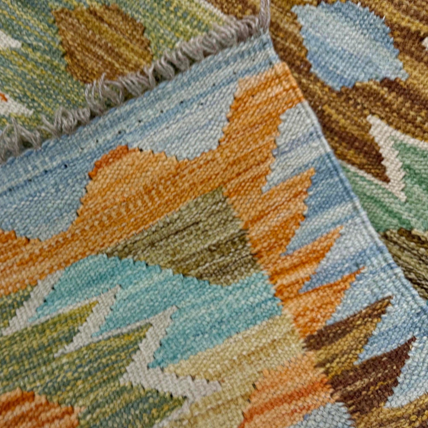 Handmade Multi Kilim Geometric 2x4 ft