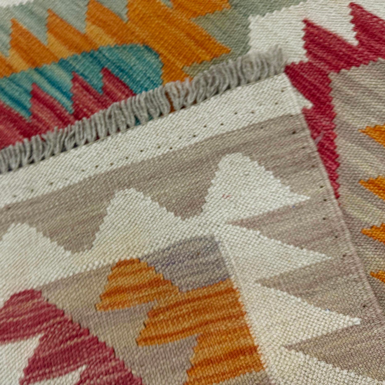 Handmade Multi Kilim Geometric 2x4 ft