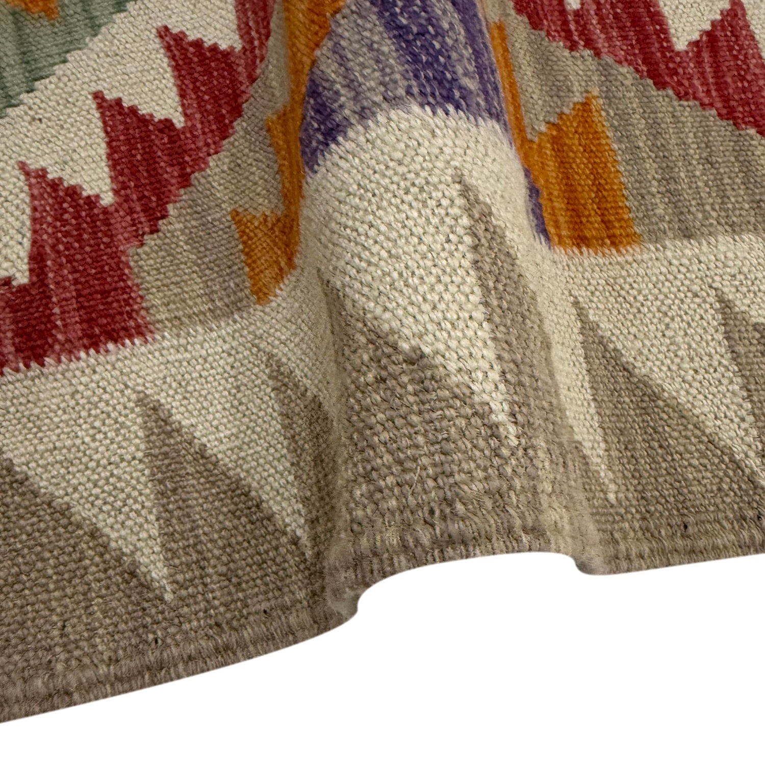 Handmade Multi Kilim Geometric 2x4 ft
