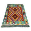 Handmade Multi Kilim Geometric 2x4 ft