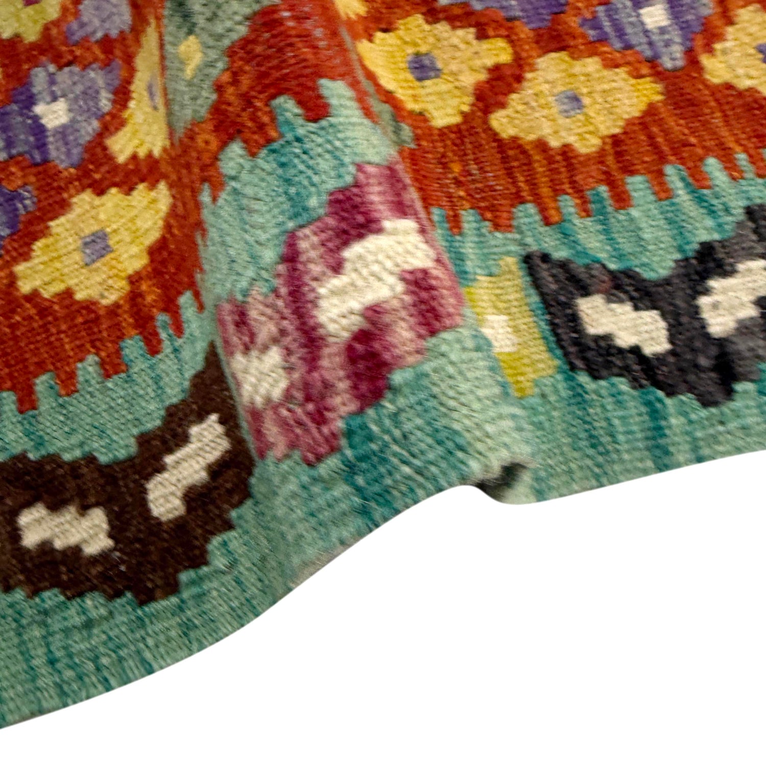 Handmade Multi Kilim Geometric 2x4 ft