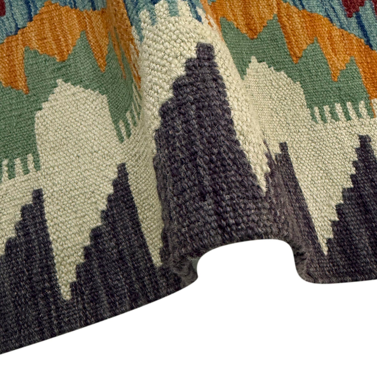 Handmade Multi Kilim Geometric 2x4 ft