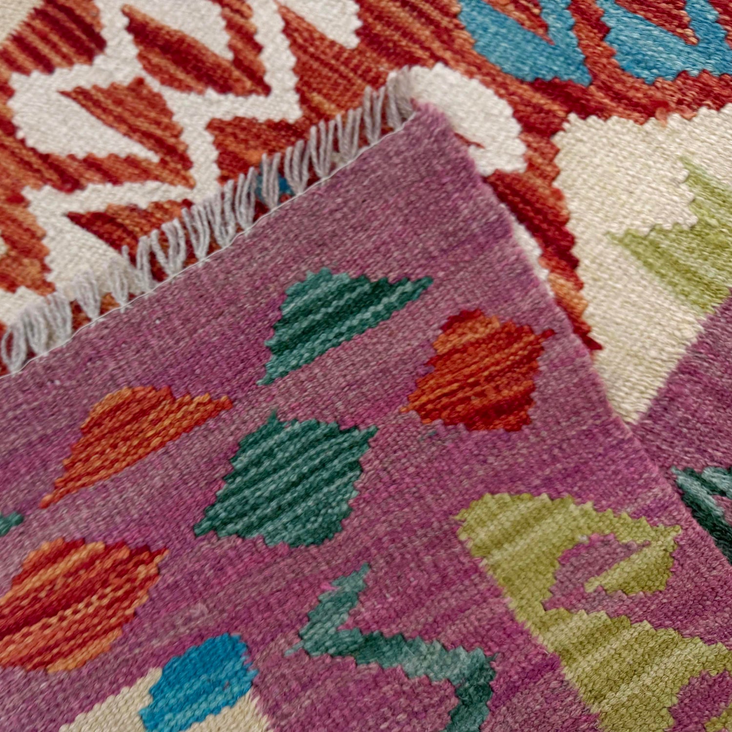 Handmade Multi Kilim Geometric 2x4 ft