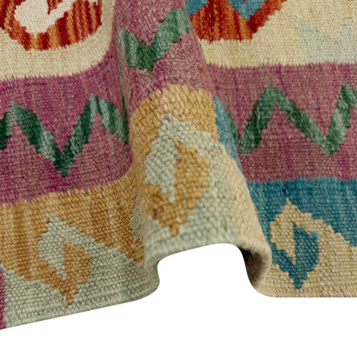 Handmade Multi Kilim Geometric 2x4 ft