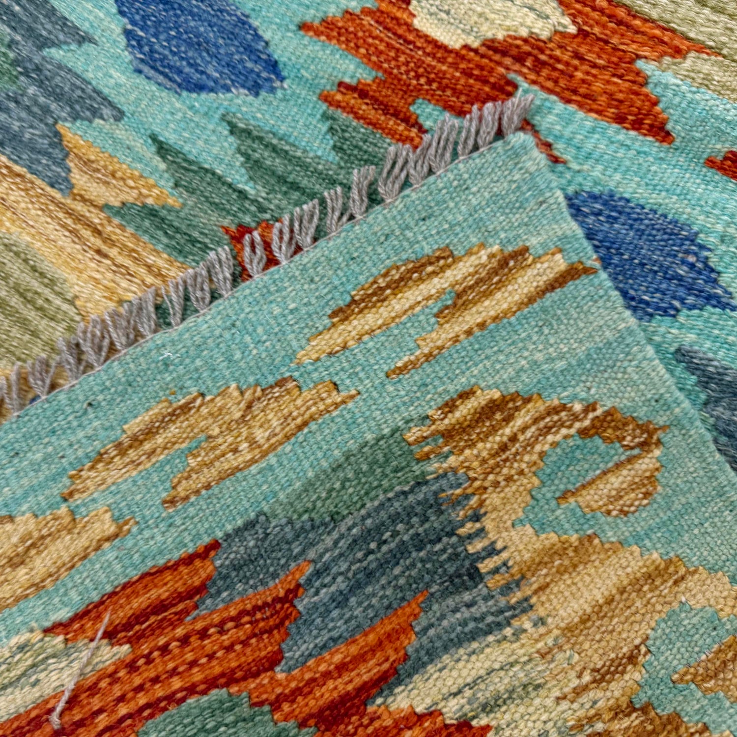 Handmade Multi Kilim Geometric 2x4 ft