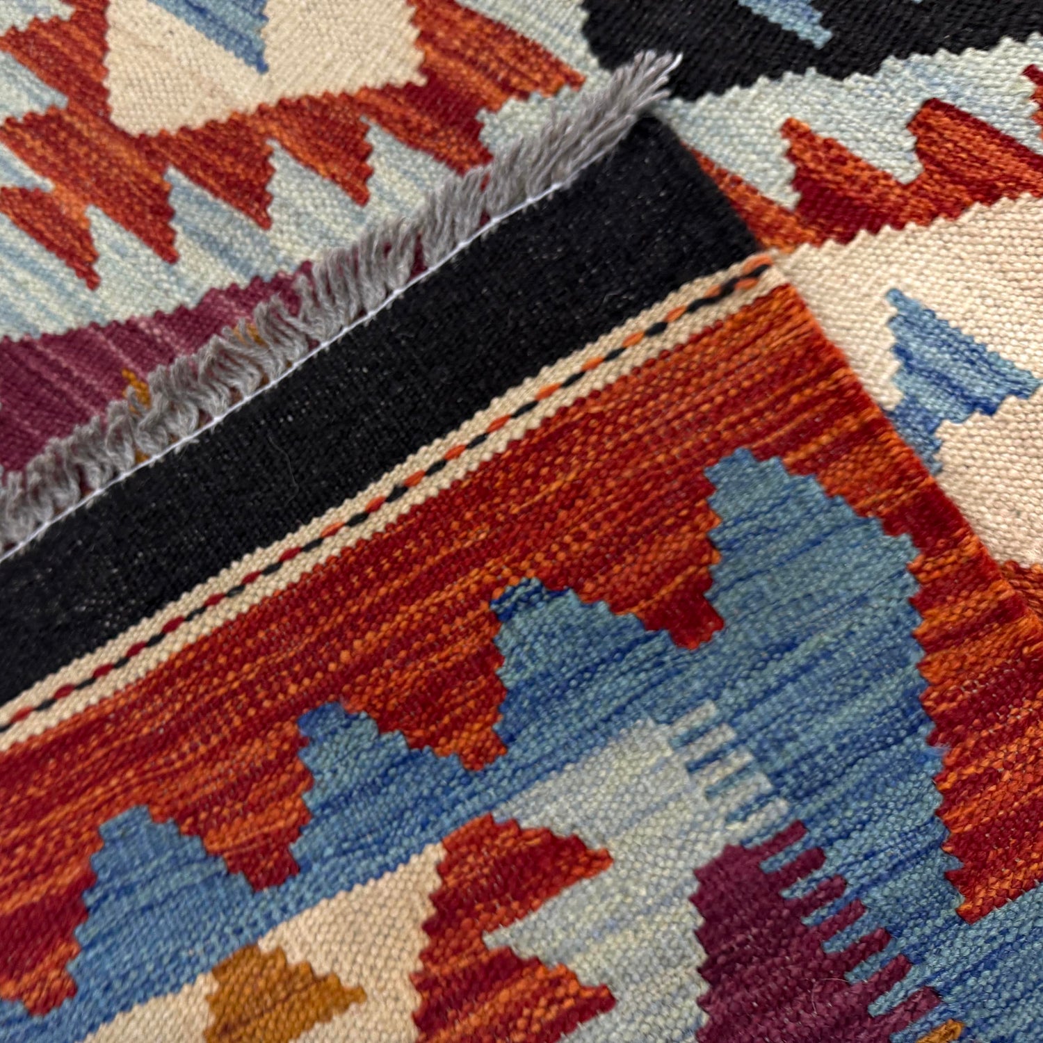 Handmade Multi Kilim Geometric 2x4 ft