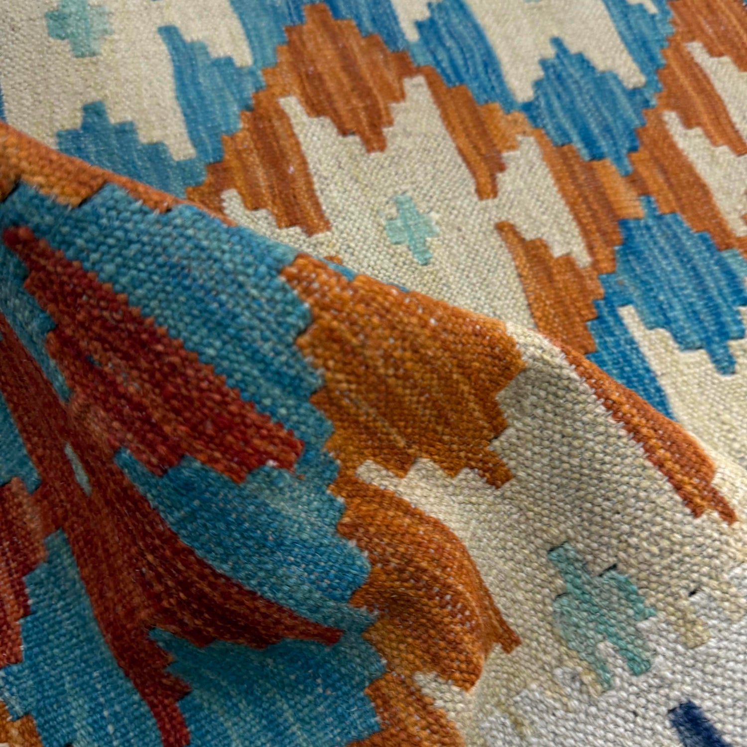 Handmade Multi Kilim Geometric 2x4 ft