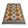 Handmade Multi Kilim Geometric 2x4 ft