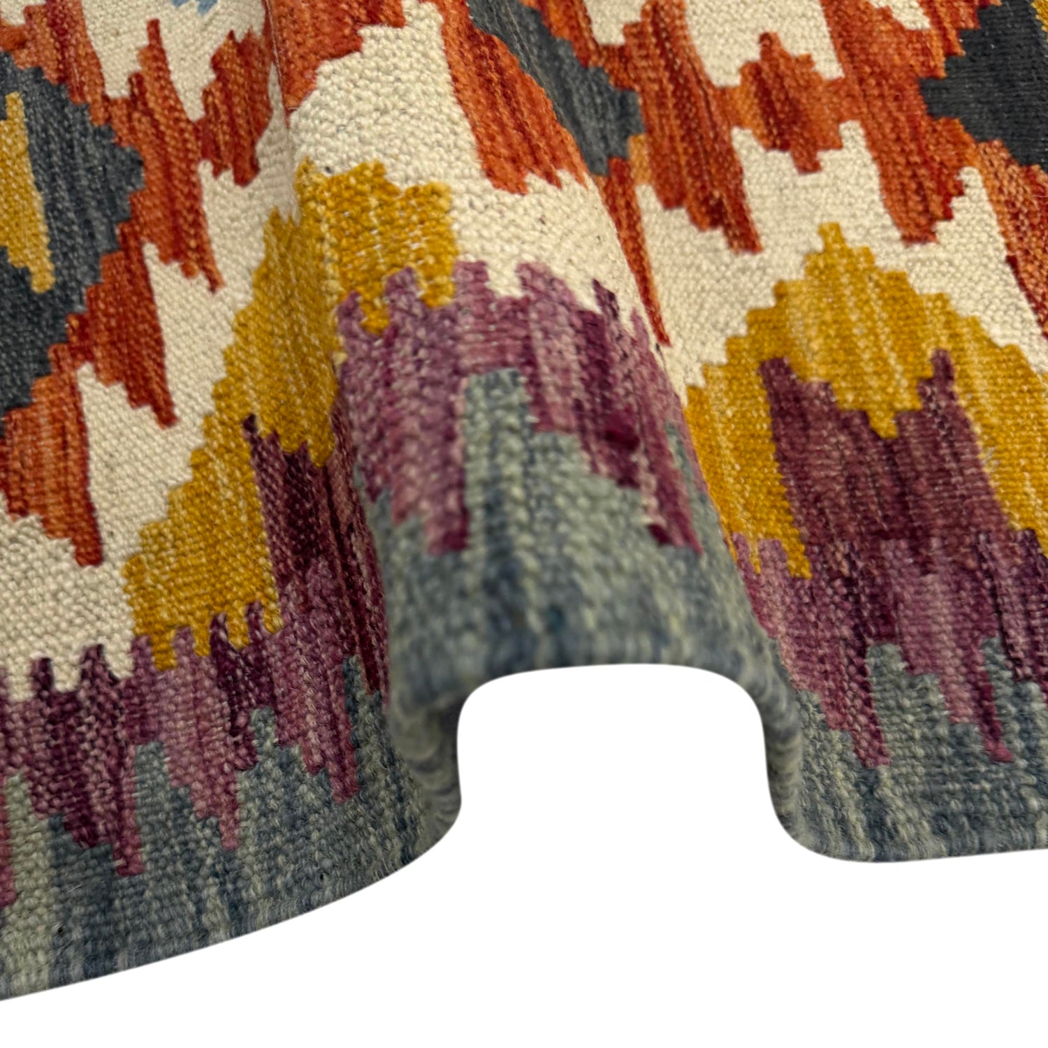 Handmade Multi Kilim Geometric 2x4 ft