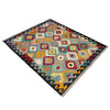 Handmade Multi Kilim Geometric 4x7 ft