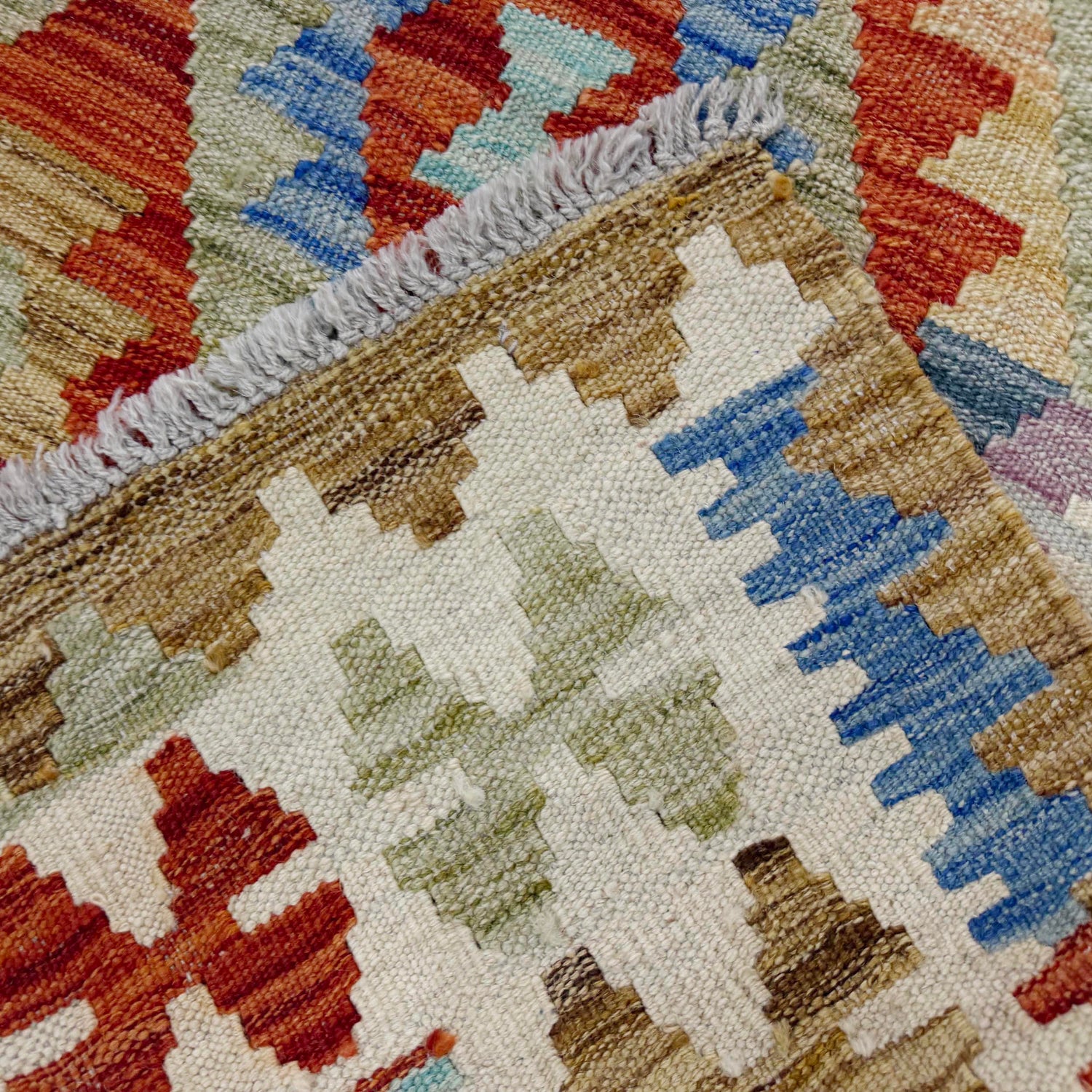 Handmade Multi Kilim Geometric 4x7 ft