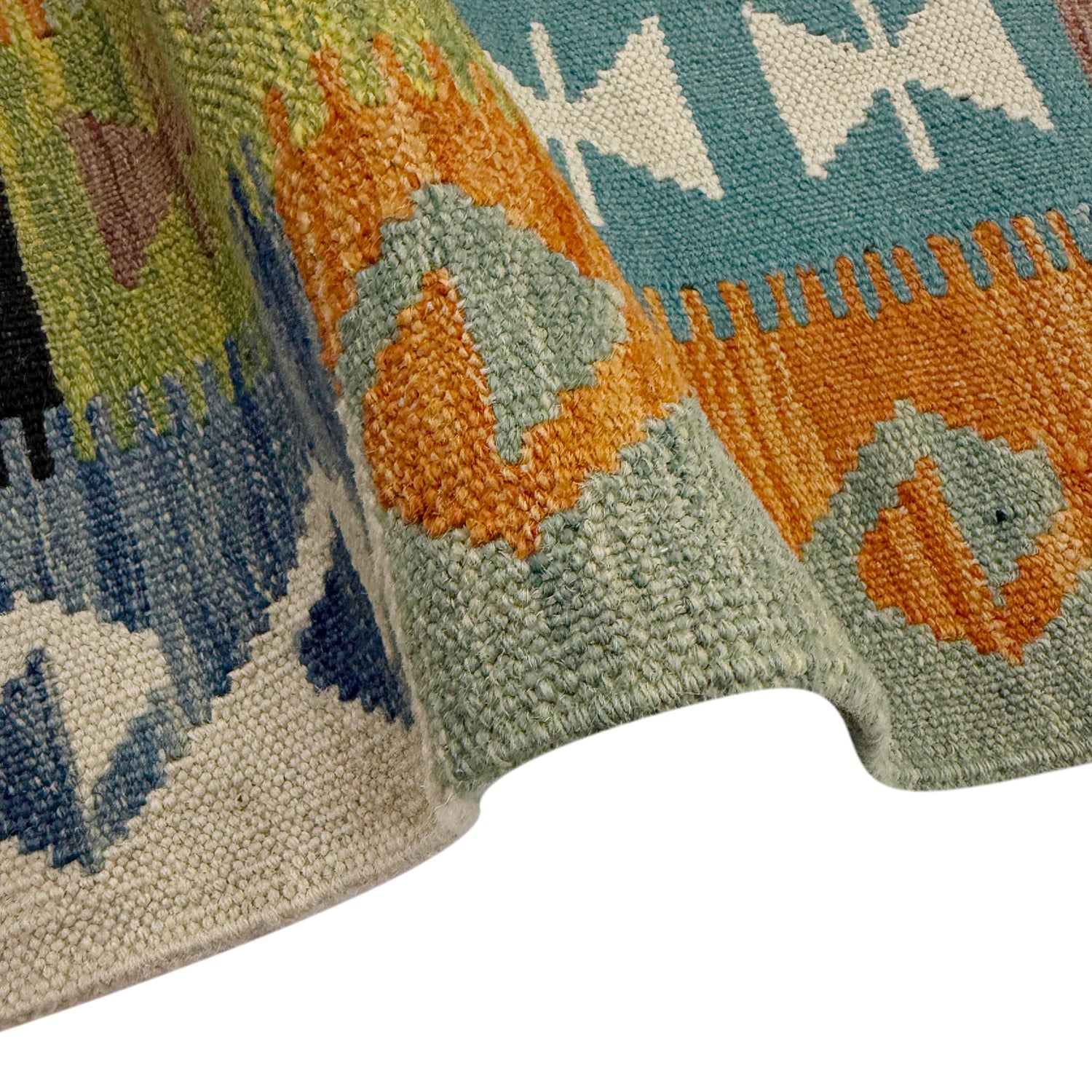 Handmade Multi Kilim Geometric 4x7 ft