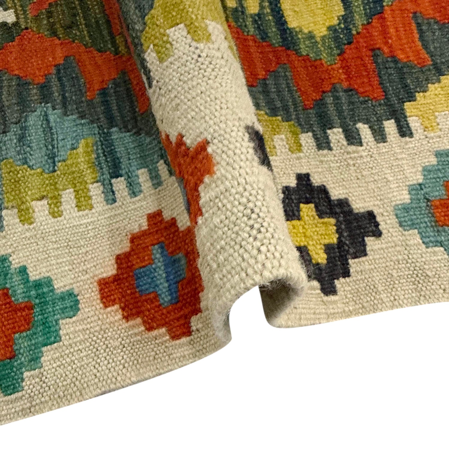 Handmade Multi Kilim Geometric 4x7 ft