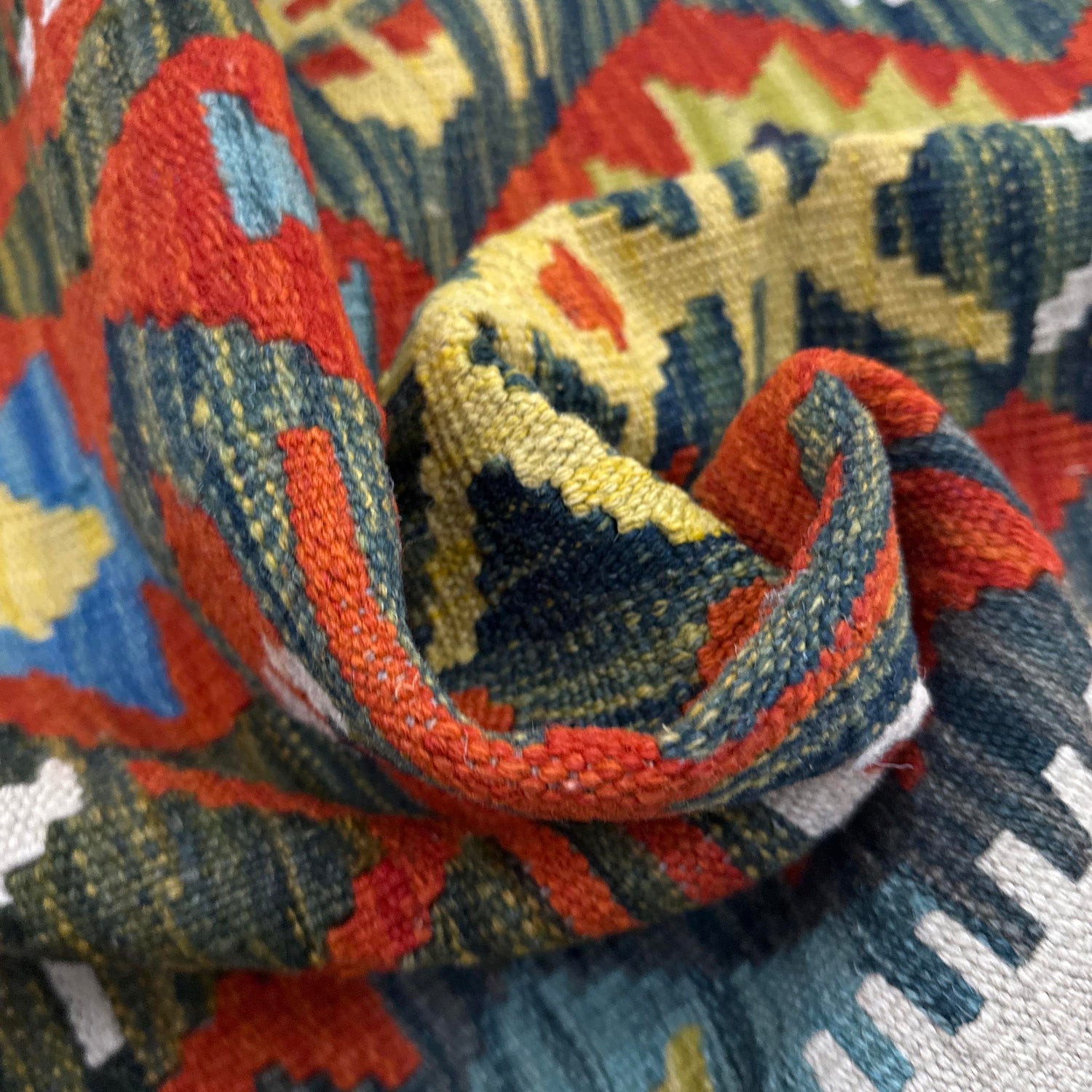 Handmade Multi Kilim Geometric 4x7 ft