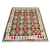 Handmade Multi Kilim Geometric 4x7 ft