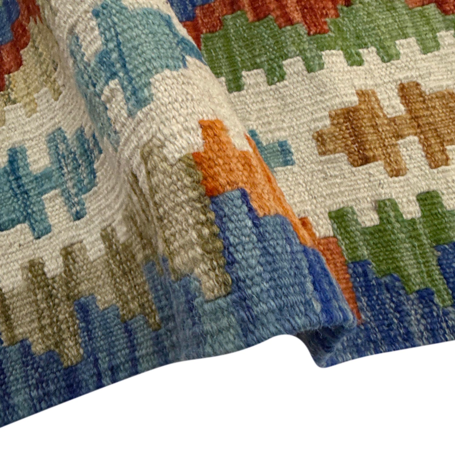 Handmade Multi Kilim Geometric 4x7 ft