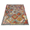 Handmade Multi Kilim Geometric 4x7 ft