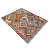 Handmade Multi Kilim Geometric 4x7 ft