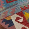Handmade Multi Kilim Geometric 4x7 ft