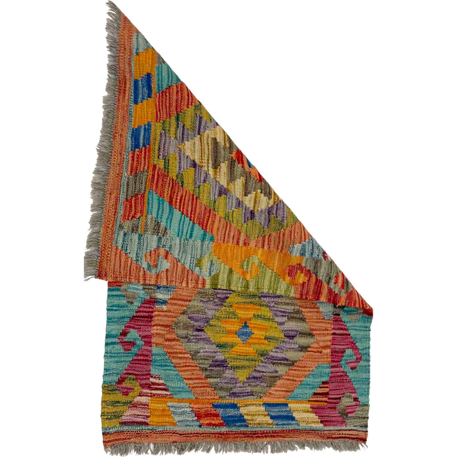 Handmade Multi Kilim Geometric 2x3 ft