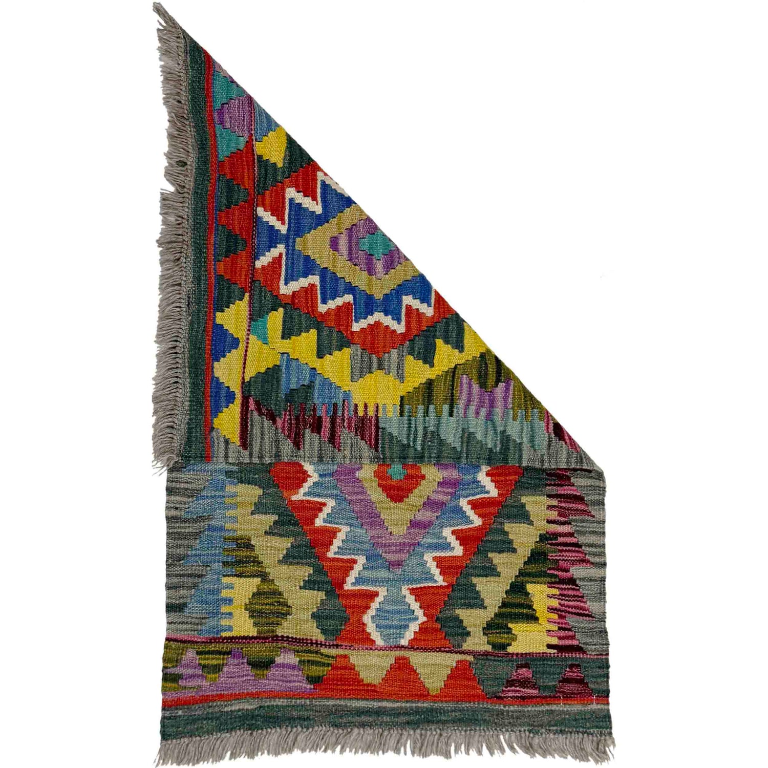 Handmade Multi Kilim Geometric 2x3 ft
