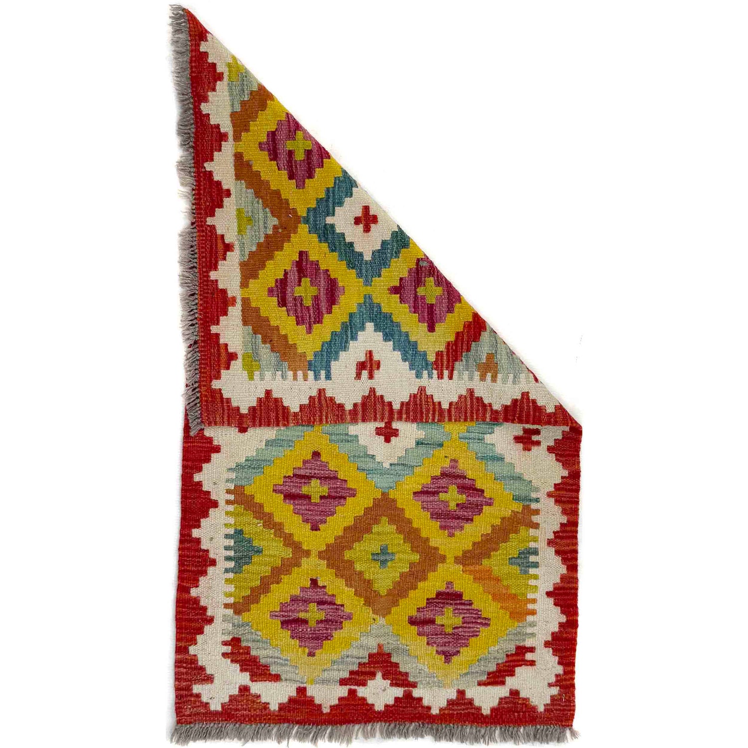 Handmade Multi Kilim Geometric 2x3 ft