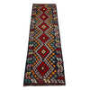 Handmade Multi Kilim Geometric 10' Runner