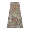 Handmade Multi Kilim Geometric 6' Runner