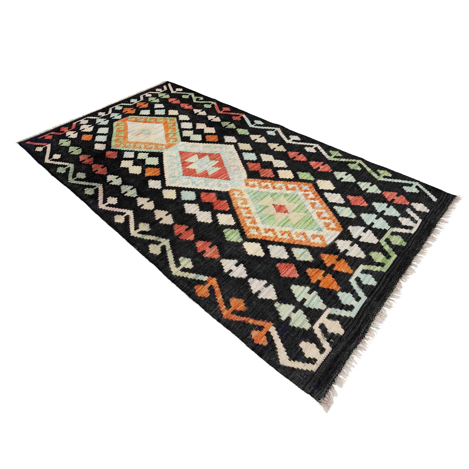 Handmade Multi Kilim Geometric 3x5 ft