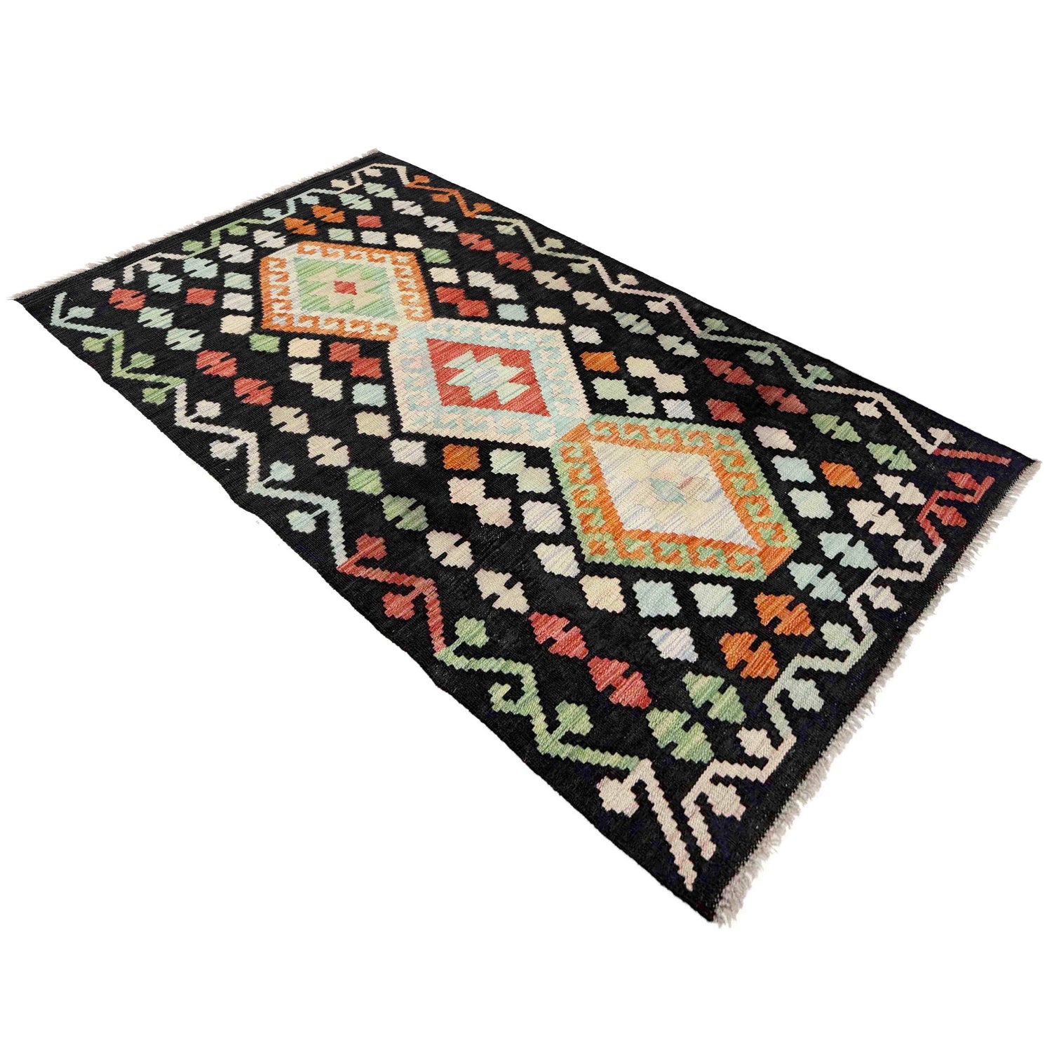 Handmade Multi Kilim Geometric 3x5 ft