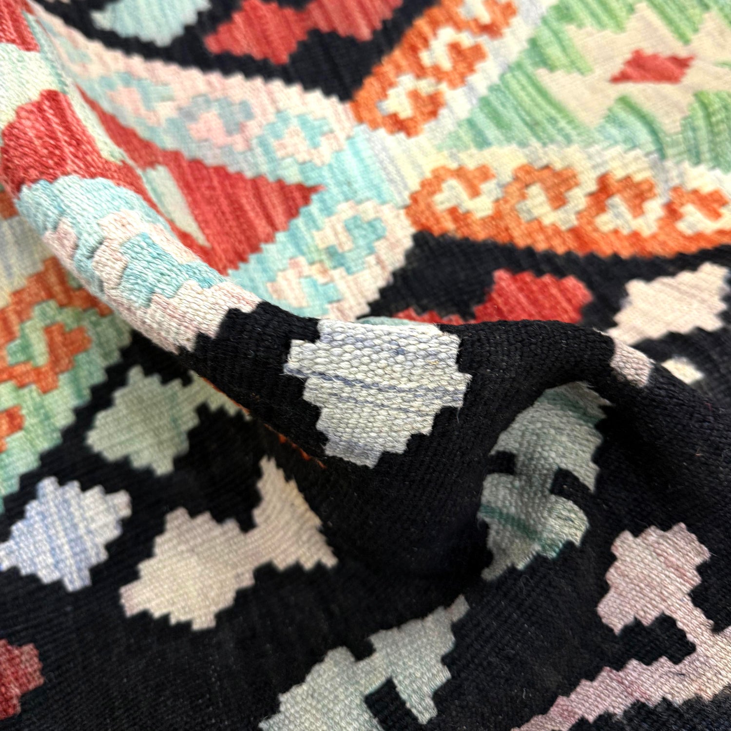 Handmade Multi Kilim Geometric 3x5 ft