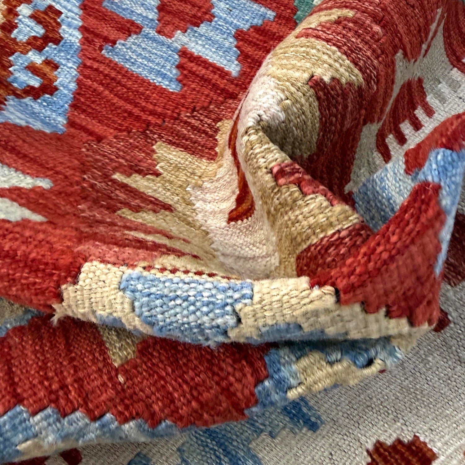 Handmade Multi Kilim Geometric 3x5 ft