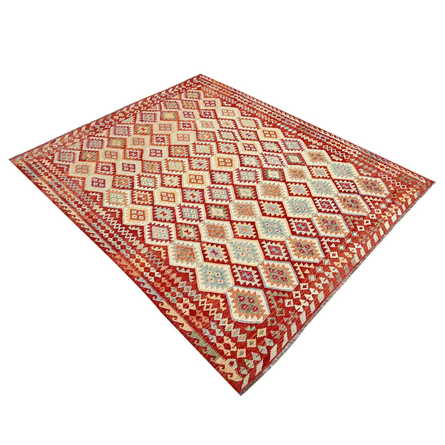 Handmade Multi Kilim Geometric 12x15 ft