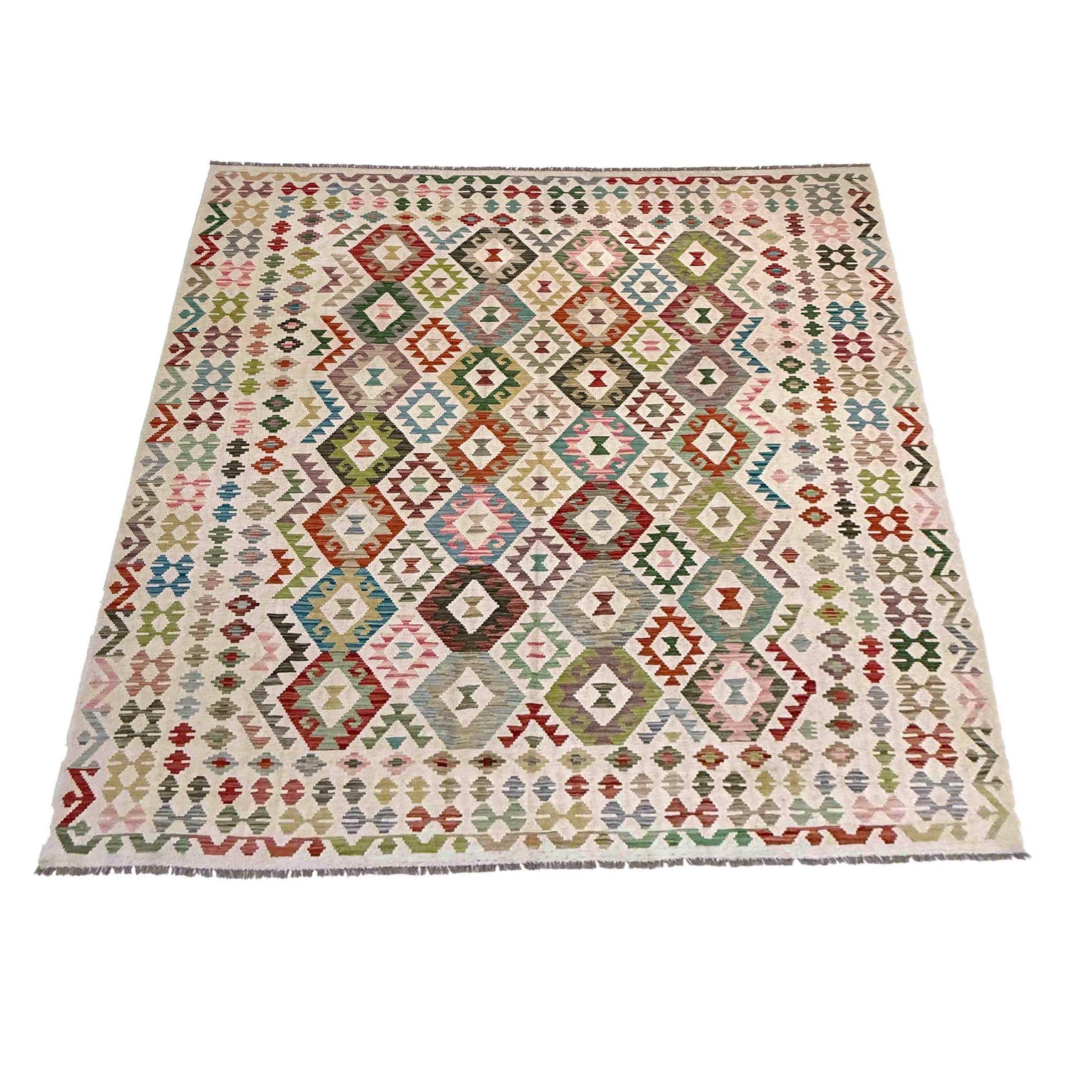 Handmade Multi Kilim Geometric 8x10 ft