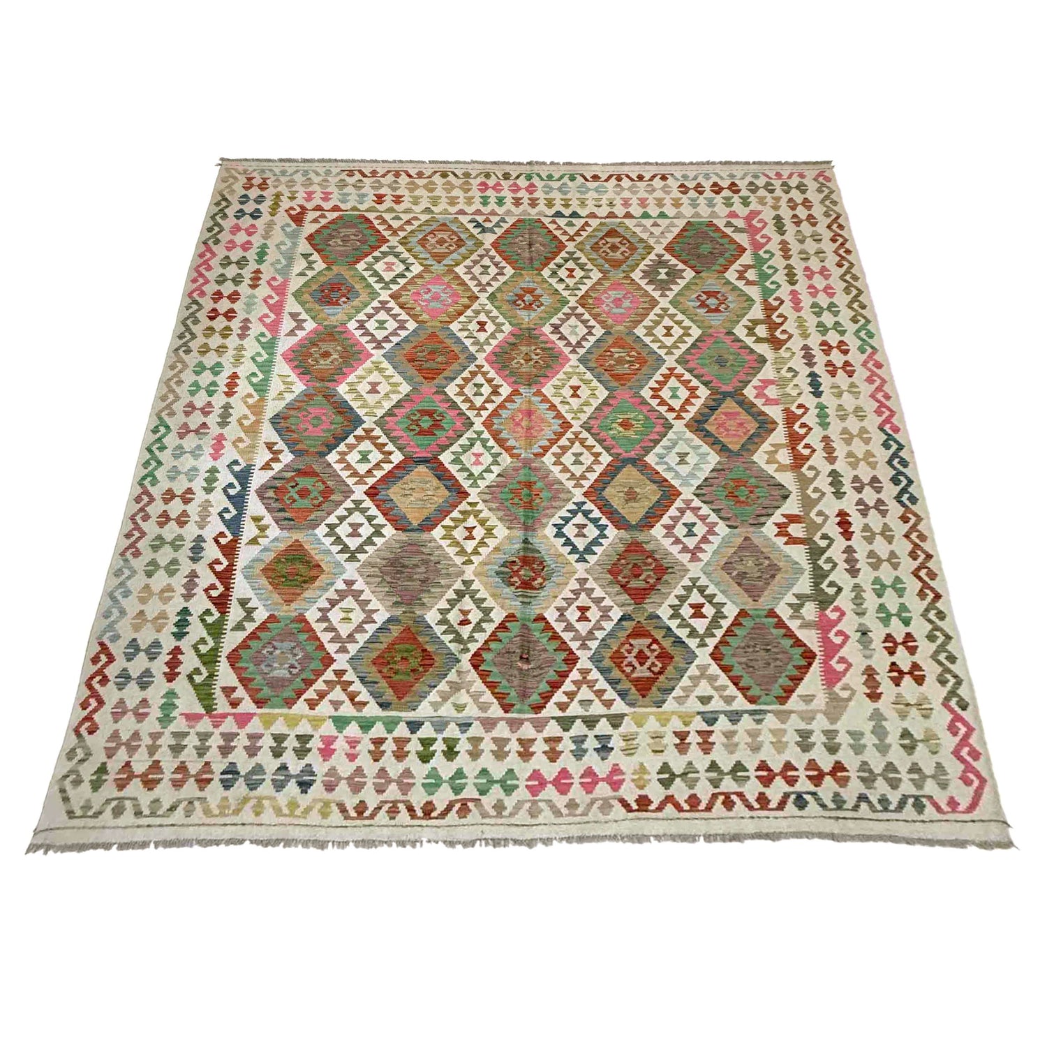 Handmade Multi Kilim Geometric 8x10 ft